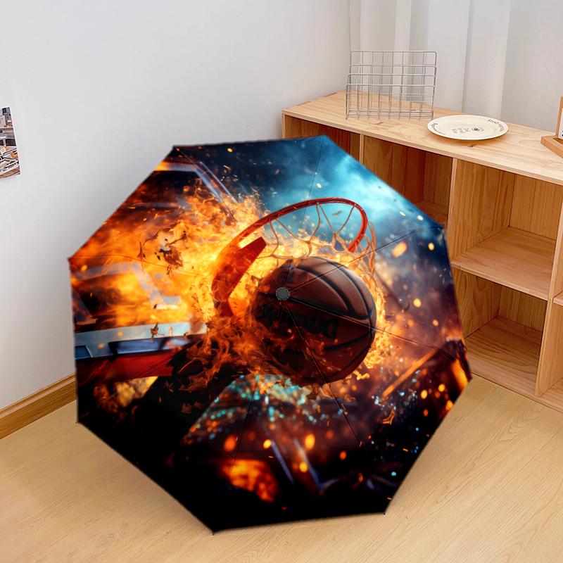 1 PC Automatic Folding Umbrella - Flame Basketball Pattern, Portable & Foldable Design with 8 Ribs, Christmas Birthday Gifts
1 PC Automatic Folding Umbrella - Flame Basketball Pattern, Portable & Foldable Design with 8 Ribs, Christmas Birthday Gifts