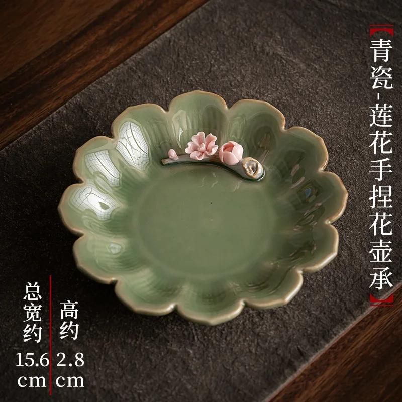 Ceramic Tea Tray Hand-Pinching Flower Pot Tray Stove Tea Cooking Ideas Accessories Pot Mat Fruit Plate Serving Trays Tea Table
Ceramic Tea Tray Hand-Pinching Flower Pot Tray Stove Tea Cooking Ideas Accessories Pot Mat Fruit Plate Serving Trays Tea Table