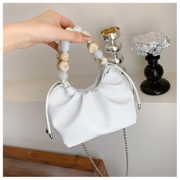 Жіноча сумка з нішевим дизайном високоякісної перламутрової сумочки 2024, нова модна плісирована сумка, універсальна сумка через плече білий
Жіноча сумка з нішевим дизайном високоякісної перламутрової сумочки 2024, нова модна плісирована сумка, універсальна сумка через плече білий