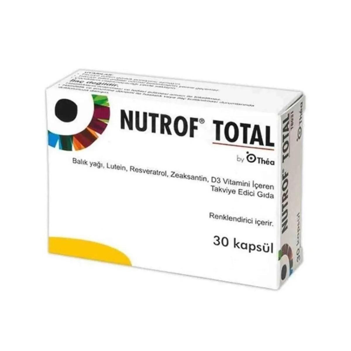 Nutrof Total - Комплексна добавка для здоров я очей з омега-3, лютеїном, ресвератролом, зеаксантином і вітаміном D3, 30 капсул
Nutrof Total - Комплексна добавка для здоров я очей з омега-3, лютеїном, ресвератролом, зеаксантином і вітаміном D3, 30 капсул