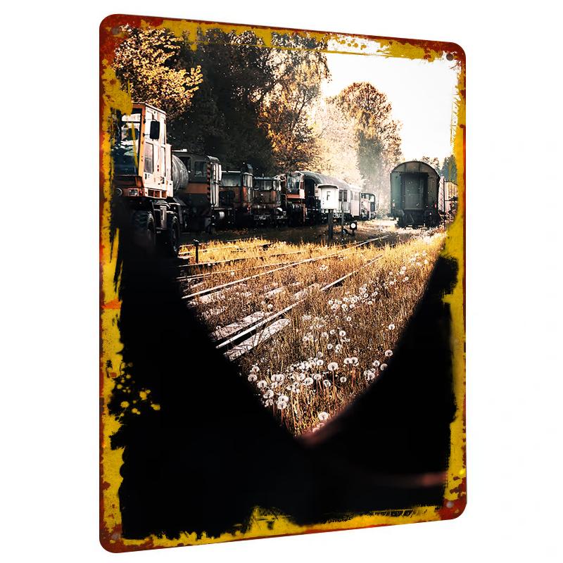 Vintage Railway Landscape Metal Wall Art Home Decor for Living Room Study Bedroom 20x30cm(7.8x11.8inch)
Vintage Railway Landscape Metal Wall Art Home Decor for Living Room Study Bedroom 20x30cm(7.8x11.8inch)