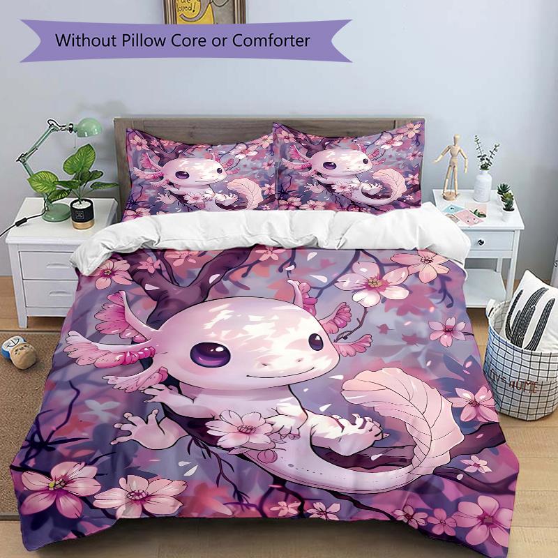 3pcs Axolotl on a Tree Printed Duvet Cover Set (1 * Cover+2 * Pillowcase, Without Core), Suitable for Home Bedroom, Guest Room, Dormitory Decorat 135x200cm
3pcs Axolotl on a Tree Printed Duvet Cover Set (1 * Cover+2 * Pillowcase, Without Core), Suitable for Home Bedroom, Guest Room, Dormitory Decorat 135x200cm