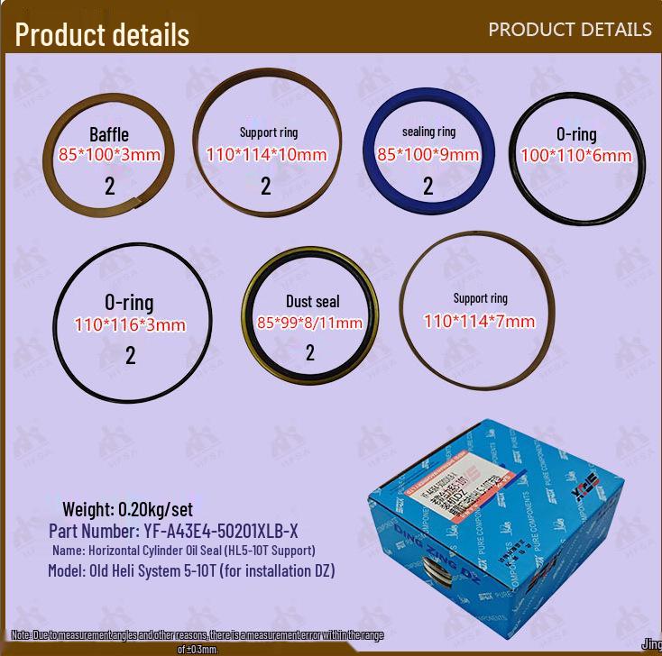 Heli Forklift Steering Cylinder Oil Seal A43E4-50201XLB 5-10T Old Model System
Heli Forklift Steering Cylinder Oil Seal A43E4-50201XLB 5-10T Old Model System