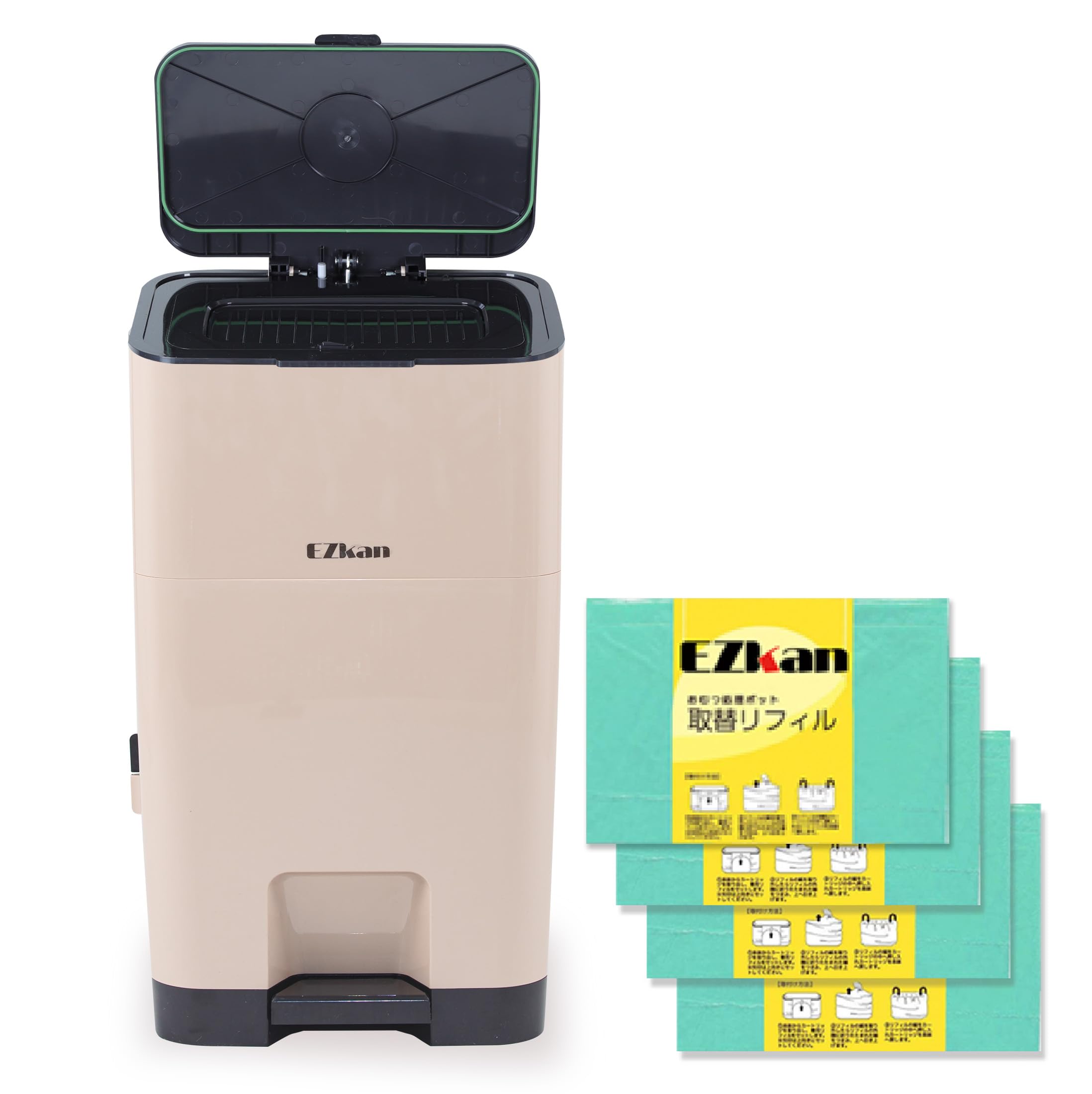 EZkan Diaper Pot Trash Can Large Capacity 27L Odor Resistant Antibacterial Odorless Bag Double Lid Nursing Care Diaper Pet Refill (Keratta) 99% (Beige бежевый
EZkan Diaper Pot Trash Can Large Capacity 27L Odor Resistant Antibacterial Odorless Bag Double Lid Nursing Care Diaper Pet Refill (Keratta) 99% (Beige бежевый