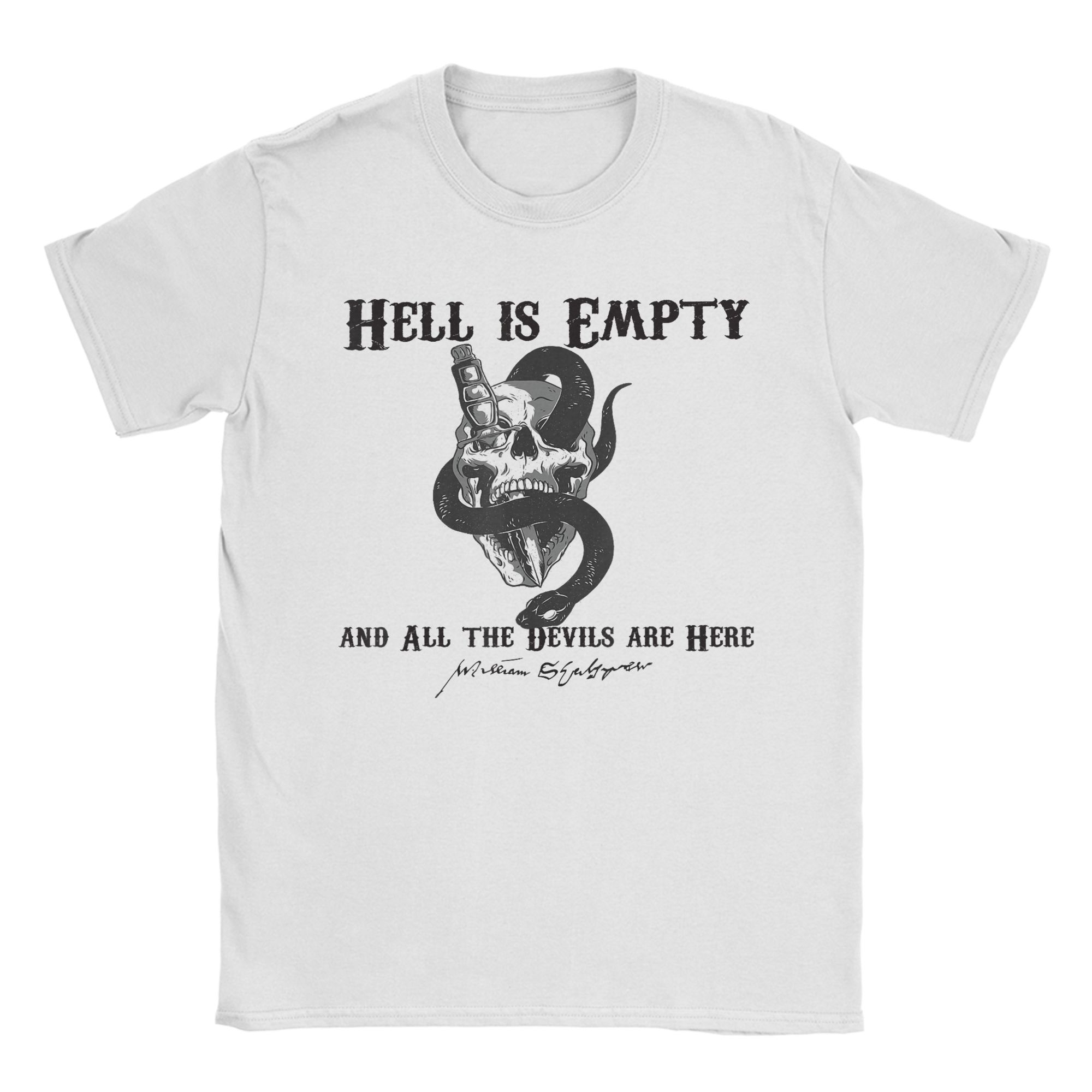 Hell is Empty And All The Devils Are Here Shakespeare Skull T Shirt B0DNCQKBH4 TShirt Beach Harajuku TShirts Cotton Top Tees S
Hell is Empty And All The Devils Are Here Shakespeare Skull T Shirt B0DNCQKBH4 TShirt Beach Harajuku TShirts Cotton Top Tees S