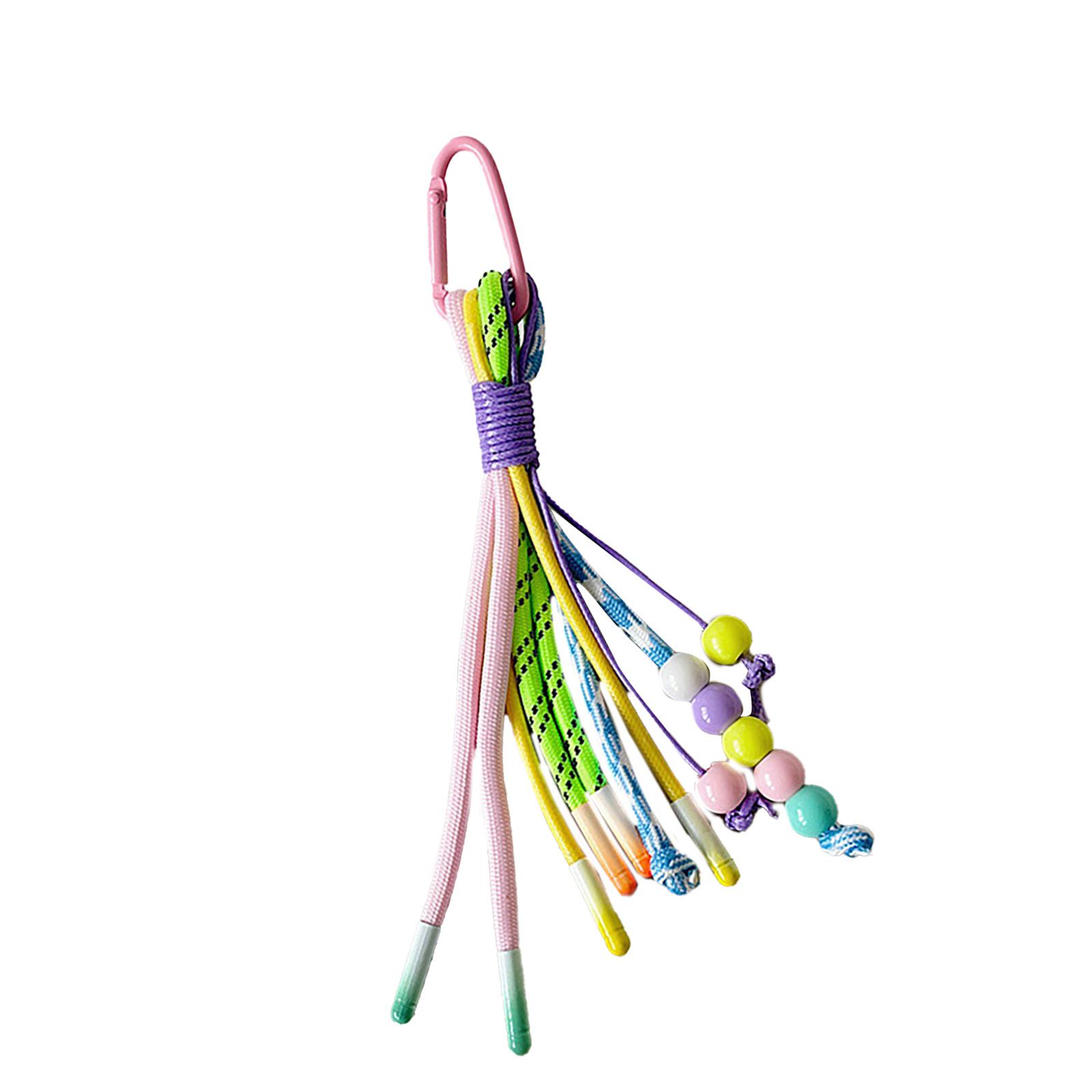 Colorful Ethnic Style Keychain Braided Beads Charm Keyrings Pendant Adornment for Bags and Keys Premium Accessory A
Colorful Ethnic Style Keychain Braided Beads Charm Keyrings Pendant Adornment for Bags and Keys Premium Accessory A