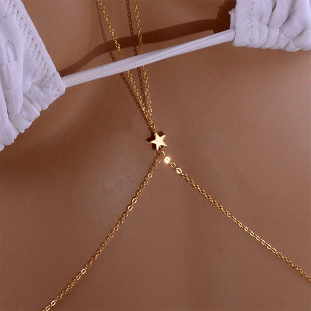 New Fashion Sexy Crossover Women Bikini Harness Abdominal Waist Star Necklace Body Chain Jewelry
New Fashion Sexy Crossover Women Bikini Harness Abdominal Waist Star Necklace Body Chain Jewelry