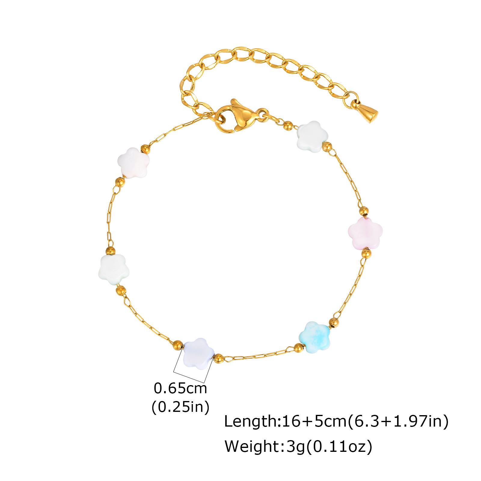 Vnox Luxury Stainless Steel Bracelets For Women, Stainless Steel Chain Natural Shell Flower Necklace, Charm Jewelry Wholesale
Vnox Luxury Stainless Steel Bracelets For Women, Stainless Steel Chain Natural Shell Flower Necklace, Charm Jewelry Wholesale