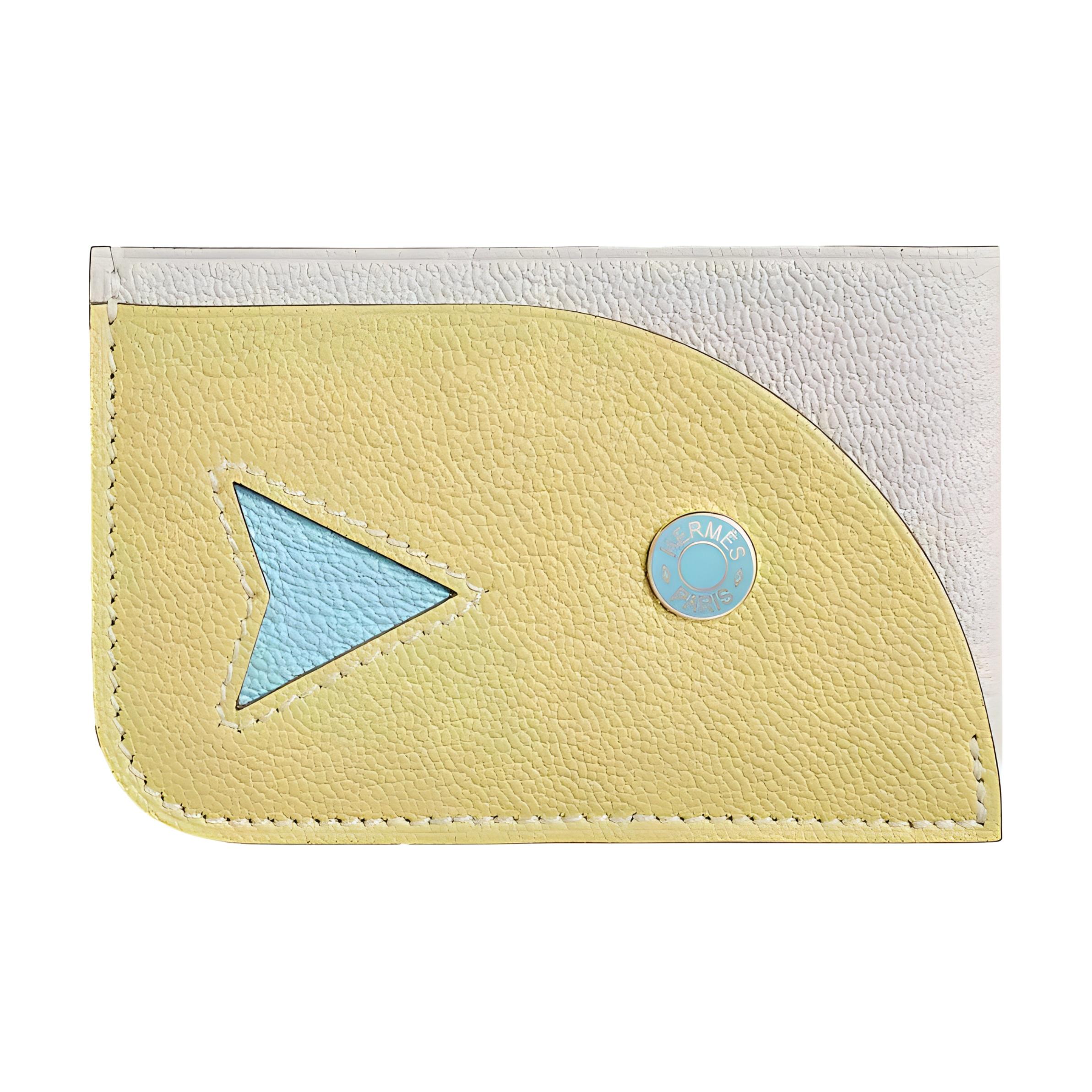 Hermes Poisson Color Block Mysore Goat Leather Card Holder Women Accessories Mushroom Lemon H084483CKAB Box Included
Hermes Poisson Color Block Mysore Goat Leather Card Holder Women Accessories Mushroom Lemon H084483CKAB Box Included