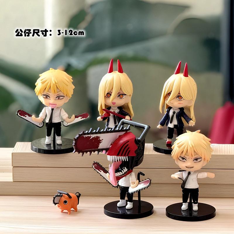 Anime 6Pcs Q Version Chainsaw Man Denji Pochita Makima Articulated Action Figurine Desktop Model Toys Collectible Periphery Gifts
Anime 6Pcs Q Version Chainsaw Man Denji Pochita Makima Articulated Action Figurine Desktop Model Toys Collectible Periphery Gifts