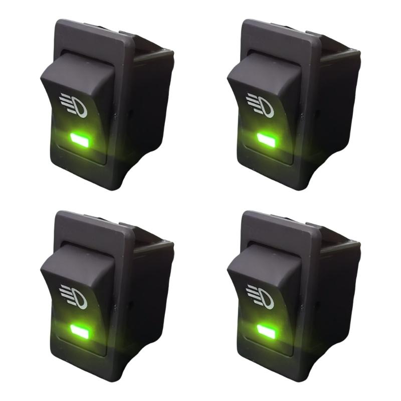 Car Fog Light Switches With LED Indicator 4 Pin 12V Fog Lamp Toggle Switches For Easy Installation And Night Visibility зелений
Car Fog Light Switches With LED Indicator 4 Pin 12V Fog Lamp Toggle Switches For Easy Installation And Night Visibility зелений