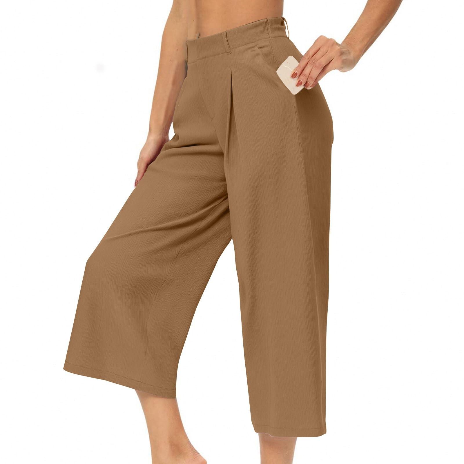 Women s Color Elastic Waist Loose Casual Cropped Pants M
Women s Color Elastic Waist Loose Casual Cropped Pants M