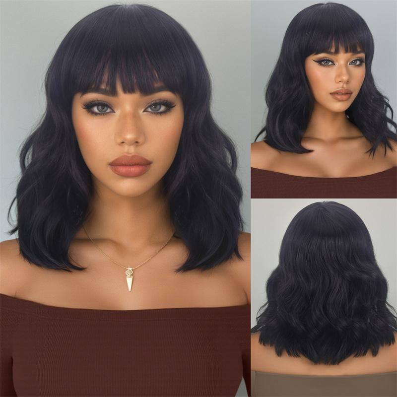 Synthetic Short Hair Curly Wig with Bangs Natural Fluffy Water Wave Wig for Women Cosplay Halloween Daily Party
Synthetic Short Hair Curly Wig with Bangs Natural Fluffy Water Wave Wig for Women Cosplay Halloween Daily Party