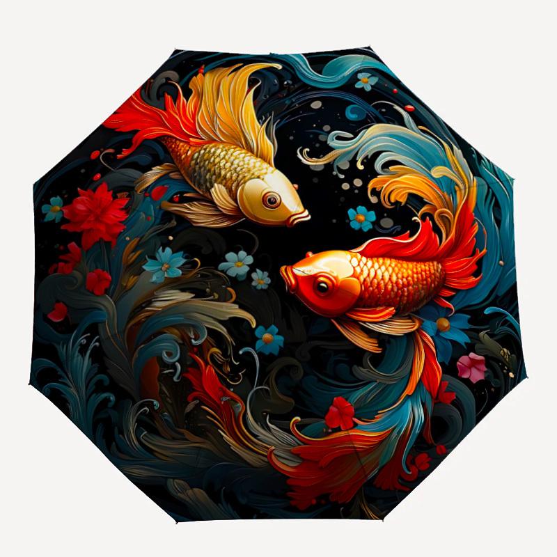 1pc Koi Fish Decor Automatic Umbrella - 8-Rib Durable Frame, Portable Fashion Accessory & Holiday Gift yy251117149
1pc Koi Fish Decor Automatic Umbrella - 8-Rib Durable Frame, Portable Fashion Accessory & Holiday Gift yy251117149