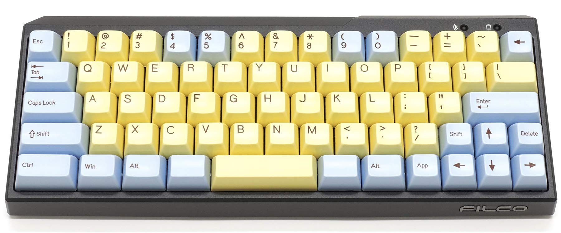 FILCO Majestouch MINILA Air CHERRY MX Brown axis 67 keys English layout 2-color molded keycap set (ice x custard) Compact US ASCII Bluetooth wireless
FILCO Majestouch MINILA Air CHERRY MX Brown axis 67 keys English layout 2-color molded keycap set (ice x custard) Compact US ASCII Bluetooth wireless