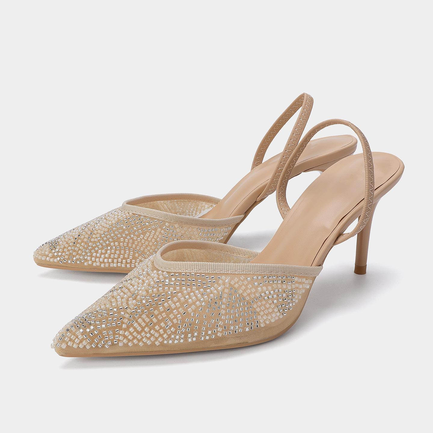 Luxury String Bead Mesh Glittery Women Pumps Pointed Toe Wedding Bridal Slingbacks Evening Party Female High Heels Shoes 42 бежевий
Luxury String Bead Mesh Glittery Women Pumps Pointed Toe Wedding Bridal Slingbacks Evening Party Female High Heels Shoes 42 бежевий