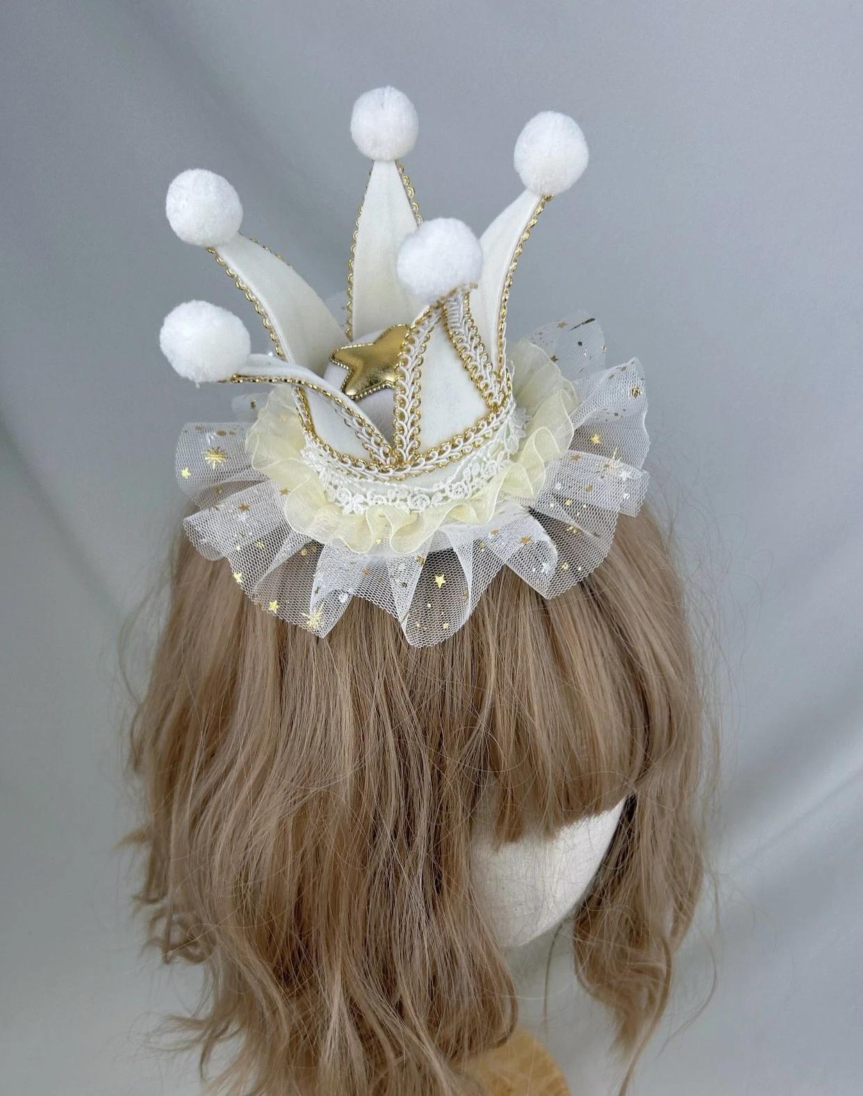 Lolita Fairy Tale Style Crown Top Hat Hairpin Hair Accessories Fedora Hat Lolita Cute Circus Hats
Lolita Fairy Tale Style Crown Top Hat Hairpin Hair Accessories Fedora Hat Lolita Cute Circus Hats