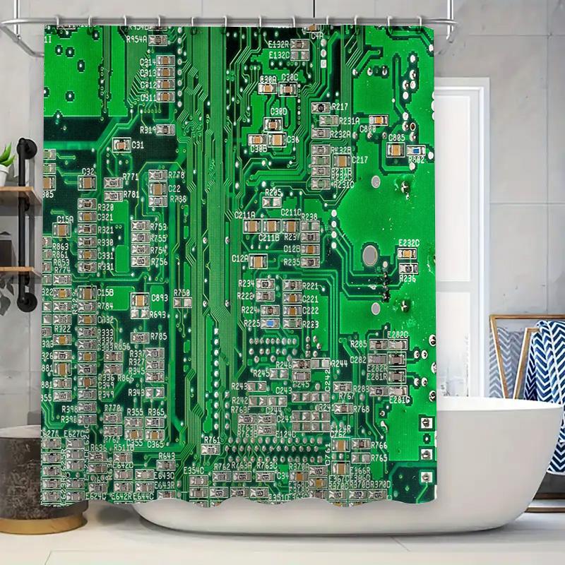 Circuit Board Shower Curtain Futuristic Tech Pattern Bathroom Decor Modern Abstract Art Backdrop Science Geeky Home Decor W60H190(CM)-1 Pcs
Circuit Board Shower Curtain Futuristic Tech Pattern Bathroom Decor Modern Abstract Art Backdrop Science Geeky Home Decor W60H190(CM)-1 Pcs