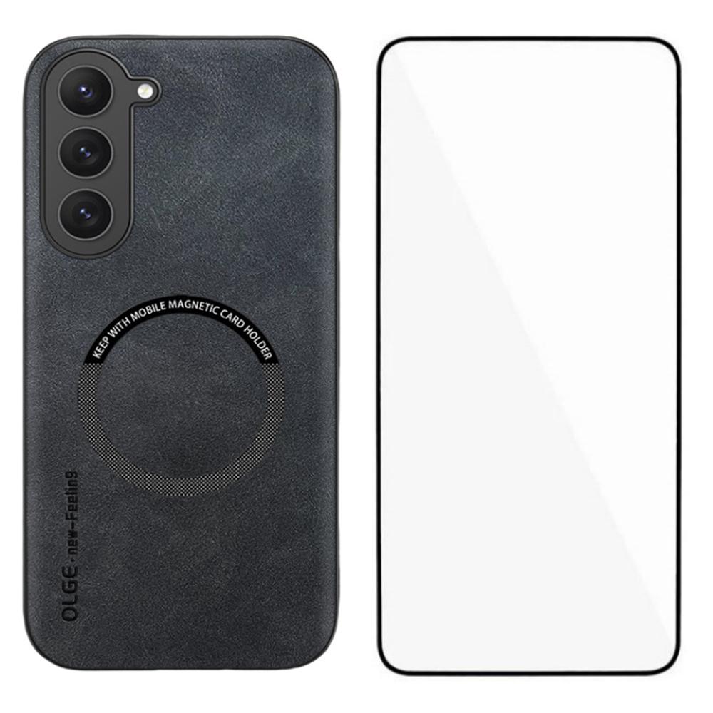 WANLONFENG YBP Series For Samsung Galaxy S23+ Magnetic Case with Tempered Glass Film PU+TPU Phone Cover Large Cutout Black
WANLONFENG YBP Series For Samsung Galaxy S23+ Magnetic Case with Tempered Glass Film PU+TPU Phone Cover Large Cutout Black