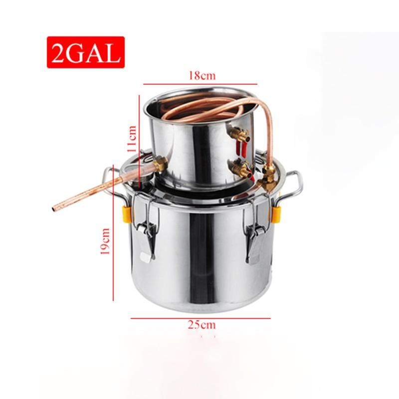 2/3/5/8 Галлонов Нержавеющая Сталь Эффективный Дистиллятор Самогонный Аппарат Дистиллятор Спирта Сделай Сам Домашний Вода Вино Эфирное Масло Набор для Пивоварения 2GAL
2/3/5/8 Галлонов Нержавеющая Сталь Эффективный Дистиллятор Самогонный Аппарат Дистиллятор Спирта Сделай Сам Домашний Вода Вино Эфирное Масло Набор для Пивоварения 2GAL