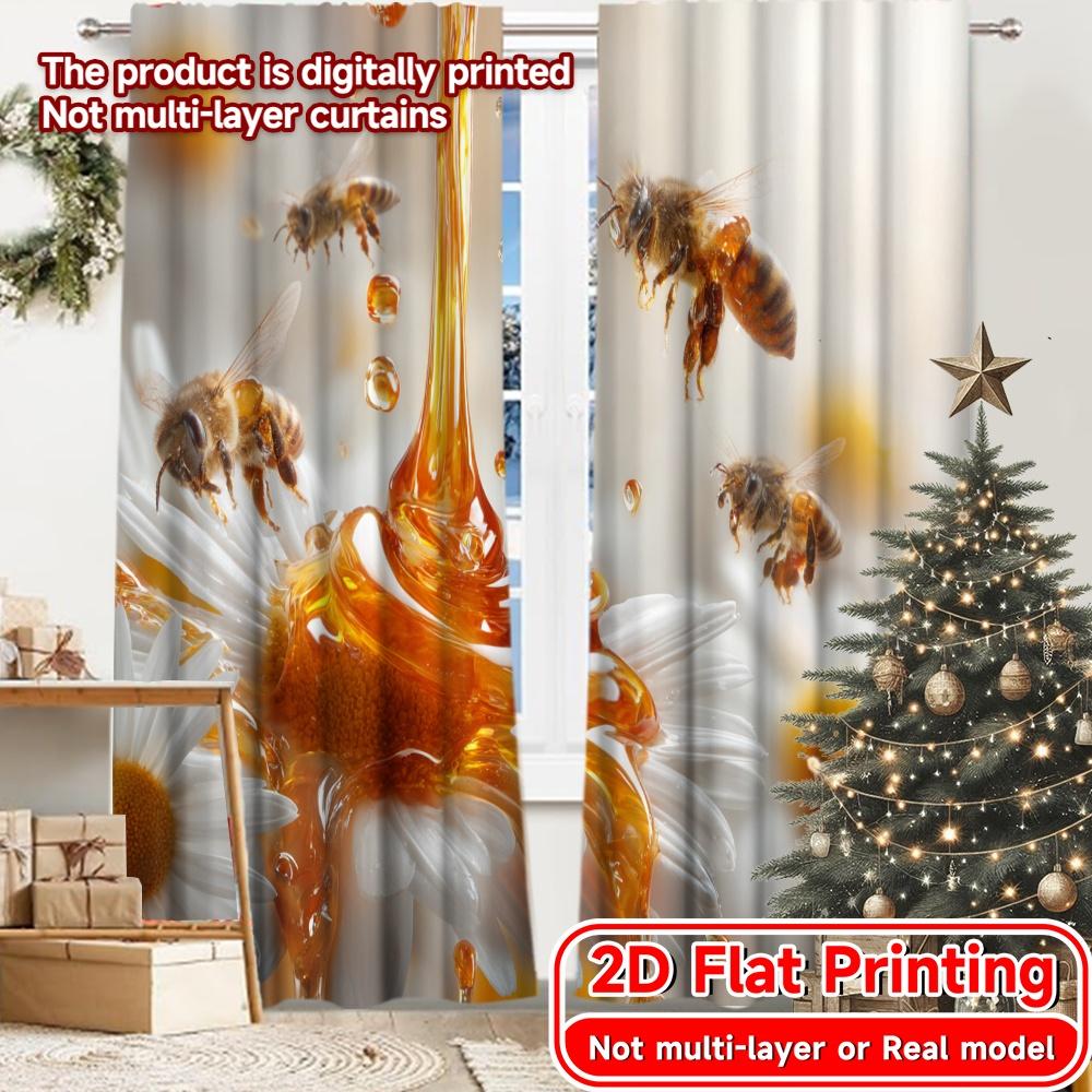 2D Flat Printing 2pcs Honey Harmony Chic Contemporary Curtains 100% Polyester Curtains Outdoor Decorations Decorative for 100*130 Grommet Top 1pcs
2D Flat Printing 2pcs Honey Harmony Chic Contemporary Curtains 100% Polyester Curtains Outdoor Decorations Decorative for 100*130 Grommet Top 1pcs
