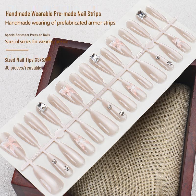 Luxury Handmade Butterfly Cat Eye Press-On Nails - Square Diamond, Pre-Made Manicure Tips, Xiaohongshu Trendy Style
Luxury Handmade Butterfly Cat Eye Press-On Nails - Square Diamond, Pre-Made Manicure Tips, Xiaohongshu Trendy Style