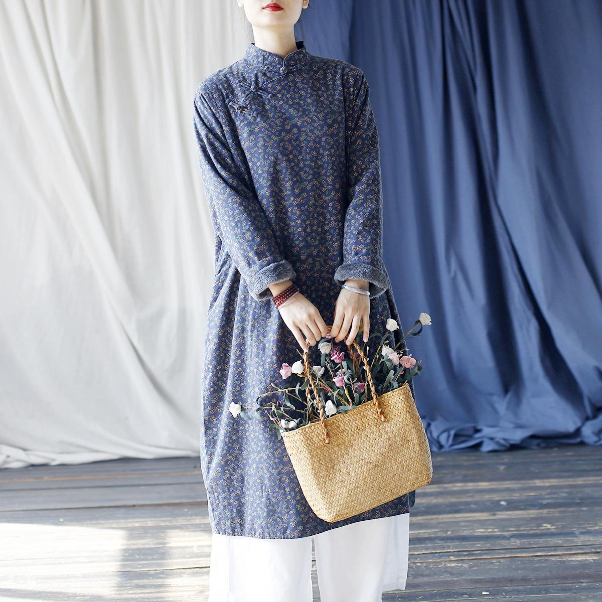 Johnature Женское зимнее платье с длинными рукавами, свободное, с пряжкой, в винтажном стиле, с ретро-принтом, повседневное, с цветочным принтом One Size синий
Johnature Женское зимнее платье с длинными рукавами, свободное, с пряжкой, в винтажном стиле, с ретро-принтом, повседневное, с цветочным принтом One Size синий