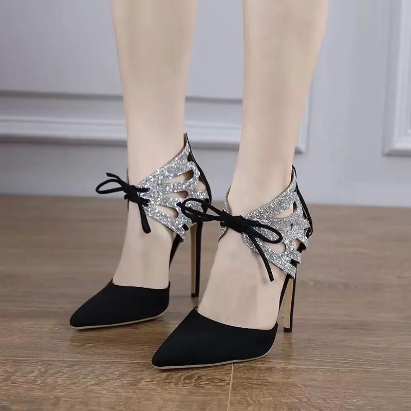 Мода 2025 Лето Замша Блестки Острый носок Шнуровка Туфли-стилет Женские Большой размер Ультравысокий каблук Вечерняя обувь Zapatos Mujer 42
Мода 2025 Лето Замша Блестки Острый носок Шнуровка Туфли-стилет Женские Большой размер Ультравысокий каблук Вечерняя обувь Zapatos Mujer 42