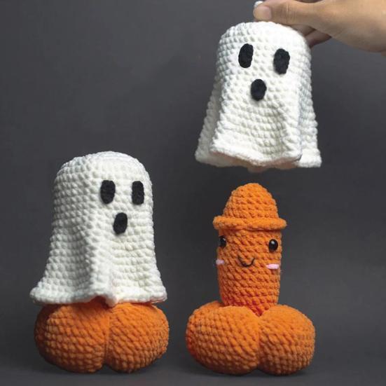 Halloween Crochet Ghost Decor Handmade Knitted Ghost Doll Funny Surprise Gag Gift for Women Friends Sister Bestie 1 Set
Halloween Crochet Ghost Decor Handmade Knitted Ghost Doll Funny Surprise Gag Gift for Women Friends Sister Bestie 1 Set