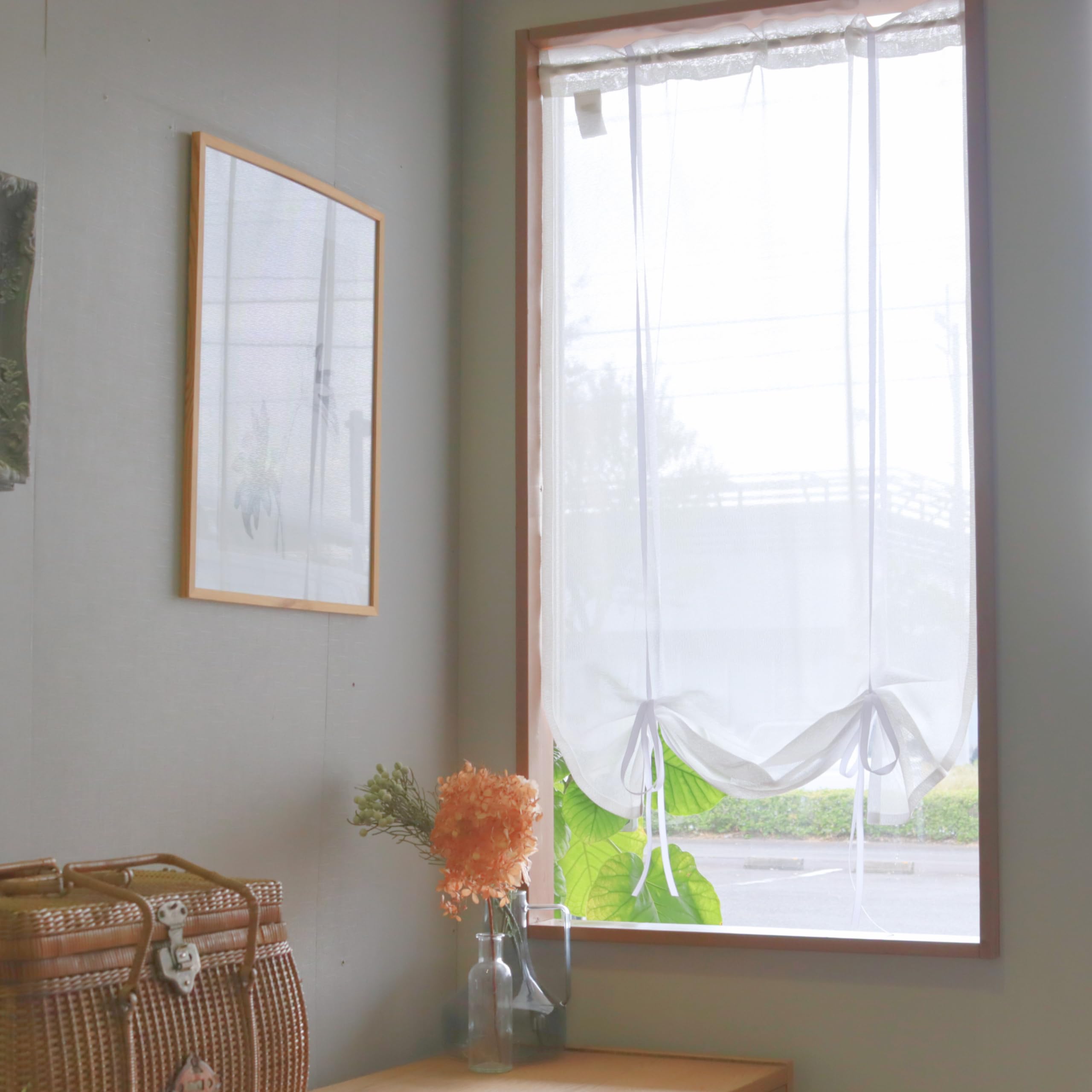 Curtain Institute Effect Plain Ribbon Up Small Window Curtains Width 70cm x Length 120cm 1 Piece Cafe Curtain Curtain Blindfold Room Divider Mirror білий
Curtain Institute Effect Plain Ribbon Up Small Window Curtains Width 70cm x Length 120cm 1 Piece Cafe Curtain Curtain Blindfold Room Divider Mirror білий