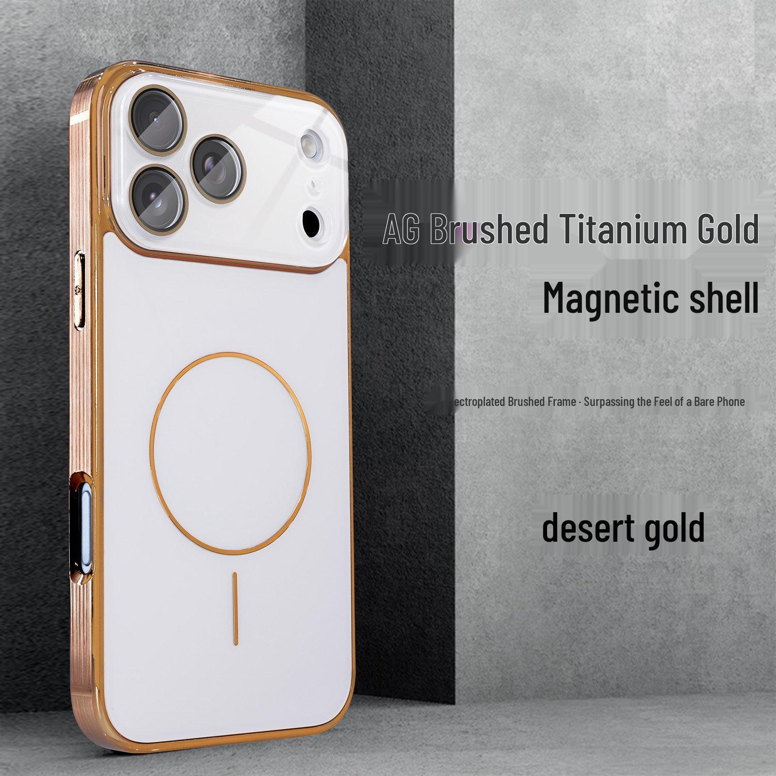 Compatible with iPhone 15/16/17 Pro: Frosted Magnetic Case with Electroplated Brushed Edge, Ultra-thin Design iPhone 14 Pro
Compatible with iPhone 15/16/17 Pro: Frosted Magnetic Case with Electroplated Brushed Edge, Ultra-thin Design iPhone 14 Pro