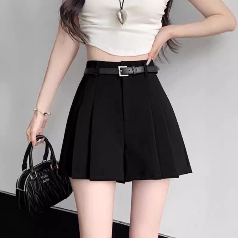 Women s Gray High-Waist Pleated Chiffon A-Line Shorts - Summer Slimming Wide-Leg Casual Skirt Pants M чорний
Women s Gray High-Waist Pleated Chiffon A-Line Shorts - Summer Slimming Wide-Leg Casual Skirt Pants M чорний