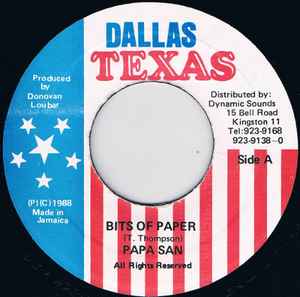 7inch Record PAPA SAN - Bits Of Paper NONE Dallas Texas 1988 Jamaica Reggae, Ska & Dub Used
7inch Record PAPA SAN - Bits Of Paper NONE Dallas Texas 1988 Jamaica Reggae, Ska & Dub Used