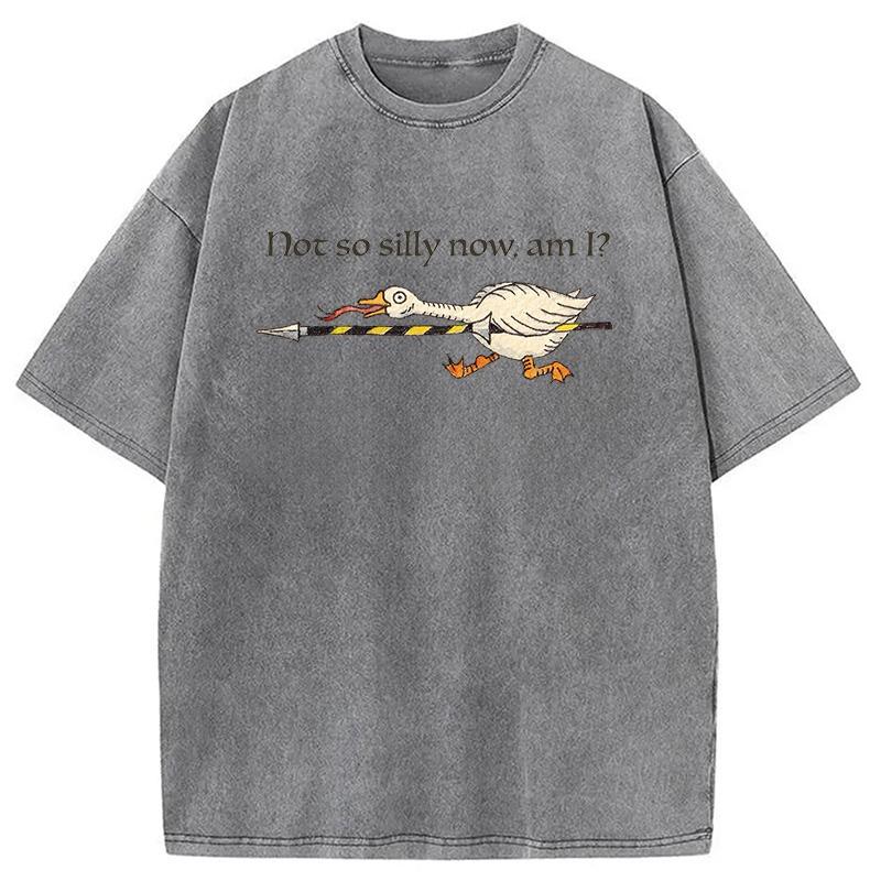 Summer Fashion Washed Acid Tees Korean Style Short Sleeve O-neck Goose Printed Funny T-shirts Men s Holiday Chic Tops S
Summer Fashion Washed Acid Tees Korean Style Short Sleeve O-neck Goose Printed Funny T-shirts Men s Holiday Chic Tops S