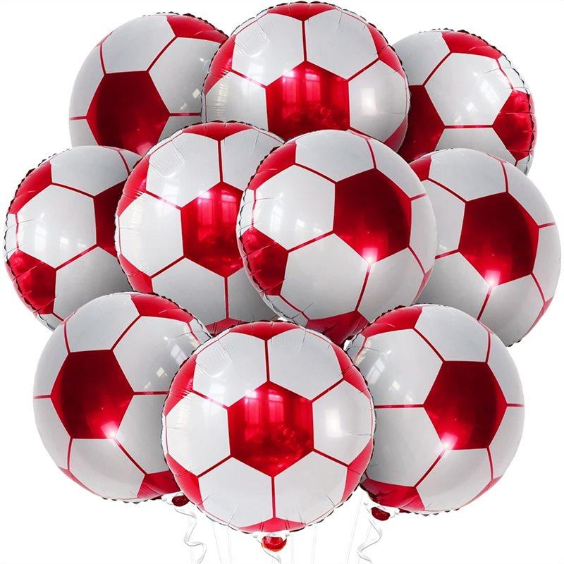 Pack Of 10 18 Inch Red Soccer Balloons , Ball Aluminium Foil Balloon For Soccer Themed Birthday And Sports Events червоний
Pack Of 10 18 Inch Red Soccer Balloons , Ball Aluminium Foil Balloon For Soccer Themed Birthday And Sports Events червоний