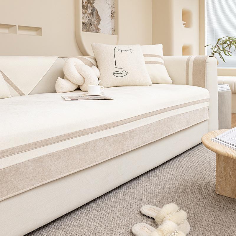 New Cream Wind Color Matching Skirt Sofa Cushion Universal In All Seasons, Cloth Towel Simple Straight Row Cover Seat Cushion 70*70cm
New Cream Wind Color Matching Skirt Sofa Cushion Universal In All Seasons, Cloth Towel Simple Straight Row Cover Seat Cushion 70*70cm