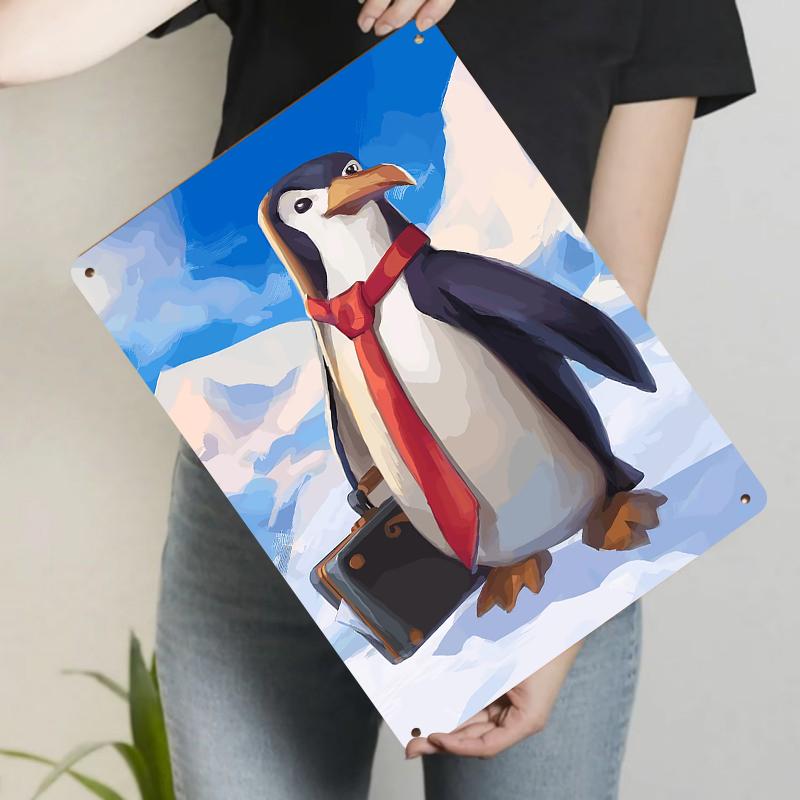 Business Penguin Metal Wall Art Antarctic Snow Mountain Scenery Living Room Decorative Painting 20x30cm(7.8x11.8inch)
Business Penguin Metal Wall Art Antarctic Snow Mountain Scenery Living Room Decorative Painting 20x30cm(7.8x11.8inch)
