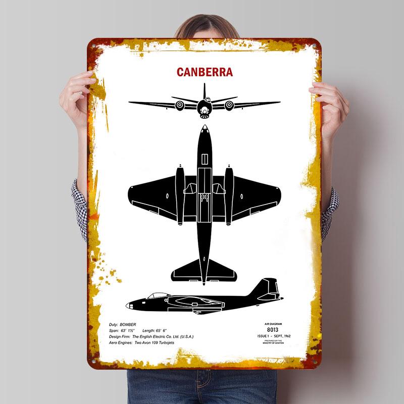 Canberra Recognition Tin Plaque Poster Customized Wall Art Retro Vintage Metal Signs for Man Cave Decoration Garage Coffee Bar 7.9x11.8In(20x30cm)
Canberra Recognition Tin Plaque Poster Customized Wall Art Retro Vintage Metal Signs for Man Cave Decoration Garage Coffee Bar 7.9x11.8In(20x30cm)