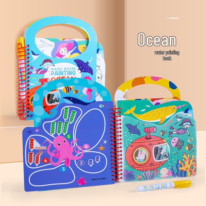 Reusable Magic Water Doodle Book - Washable Educational Coloring Album for Kids
Reusable Magic Water Doodle Book - Washable Educational Coloring Album for Kids