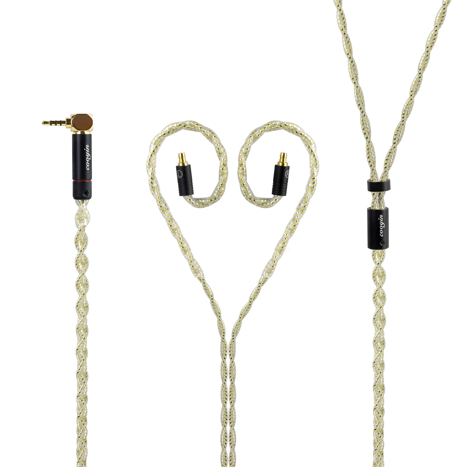 cooyin cyxj Compatible with Cable Earphone 4 core Gold plated single crystal silver Compatible with Sennheiser L type re-cable IE300/IE900
cooyin cyxj Compatible with Cable Earphone 4 core Gold plated single crystal silver Compatible with Sennheiser L type re-cable IE300/IE900