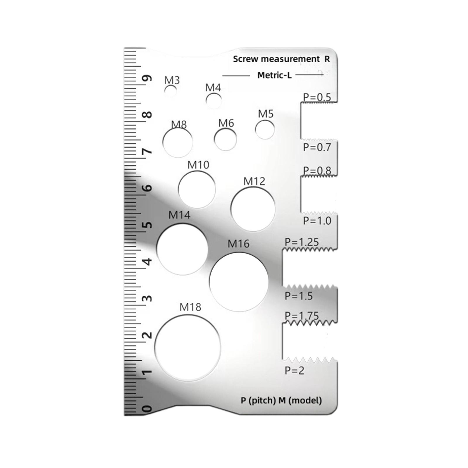 Industrial Steel Calipers Thread Gauge Bit Checker For Precise Thread Pitches And Diameter Measurement Up To M 18 Measure 1
Industrial Steel Calipers Thread Gauge Bit Checker For Precise Thread Pitches And Diameter Measurement Up To M 18 Measure 1