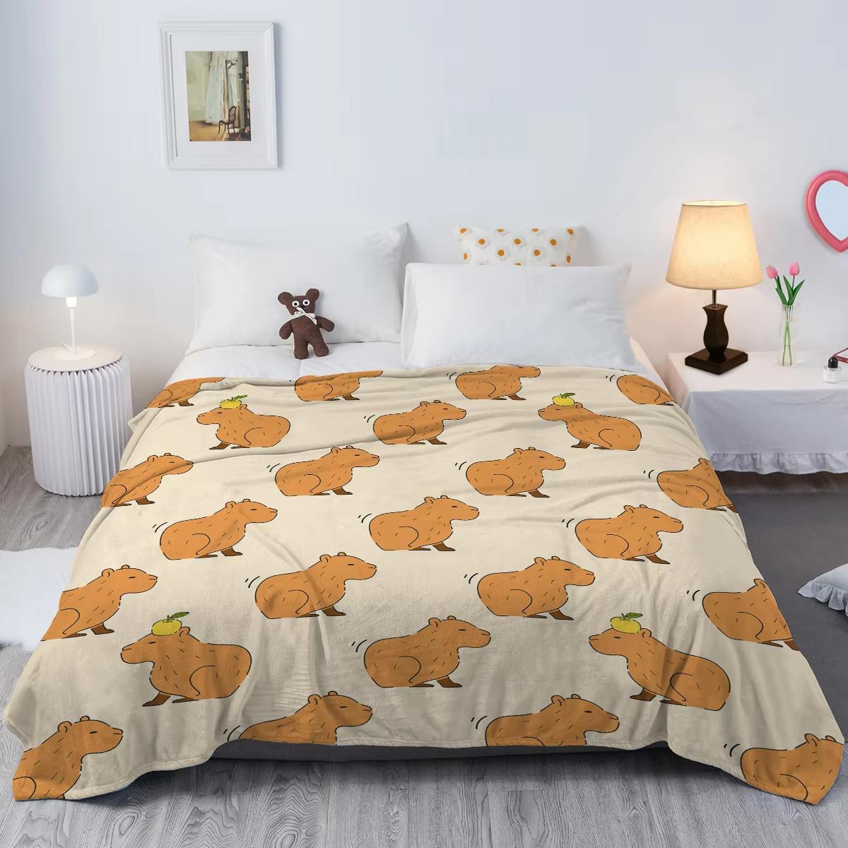 Capybara Theme Fluffy Flannel Blanket Plush Fleece Material Soft Cozy For Sofa Couch Bed 30x40in
Capybara Theme Fluffy Flannel Blanket Plush Fleece Material Soft Cozy For Sofa Couch Bed 30x40in
