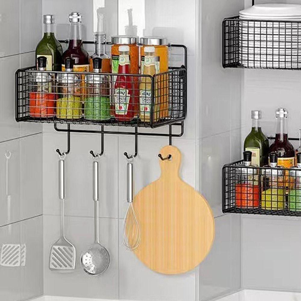 No-Punch Shampoo Rack Rectangular Spice Holders Multifunctional Toiletries Organizer Kitchen L чёрный
No-Punch Shampoo Rack Rectangular Spice Holders Multifunctional Toiletries Organizer Kitchen L чёрный