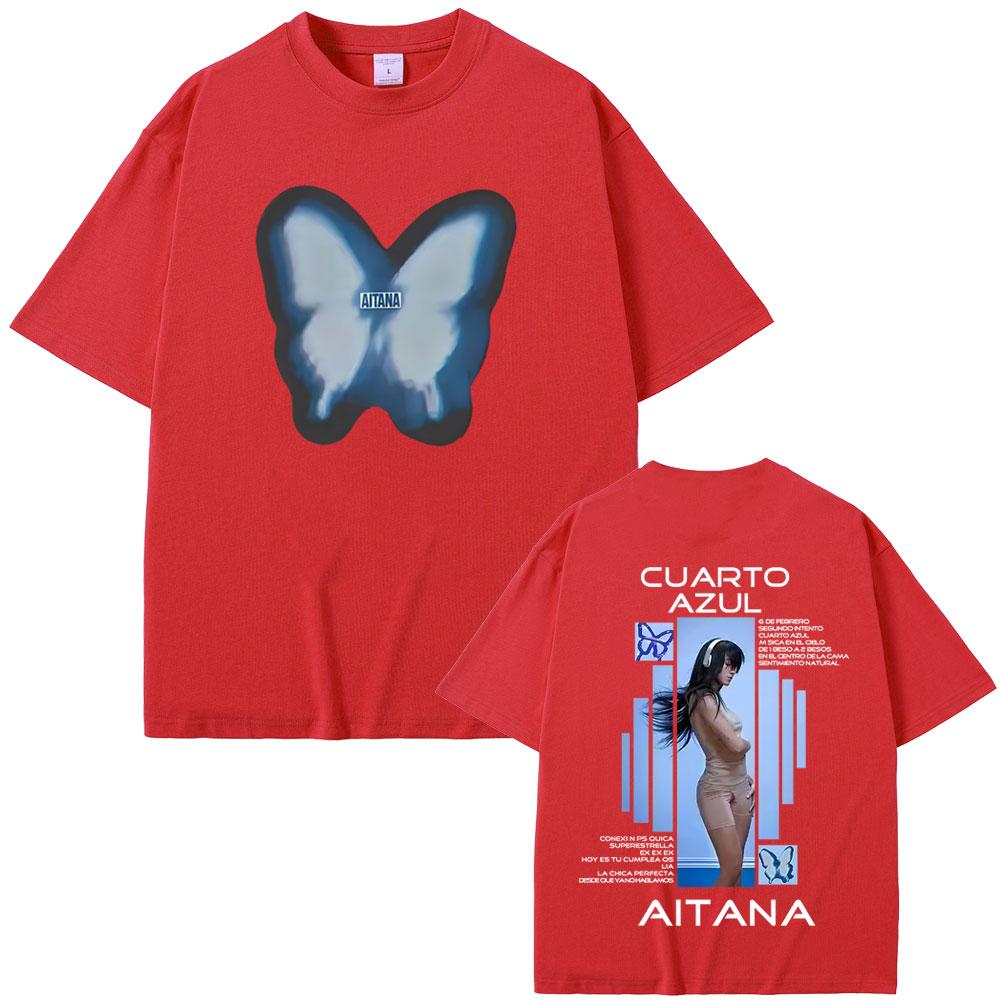 Aitana Cuarto Azul Album Merch Tshirt Butterfly Graphic Tshirts Men Women Fashion Pop Music T Shirt Casual Oversized T Shirts S
Aitana Cuarto Azul Album Merch Tshirt Butterfly Graphic Tshirts Men Women Fashion Pop Music T Shirt Casual Oversized T Shirts S