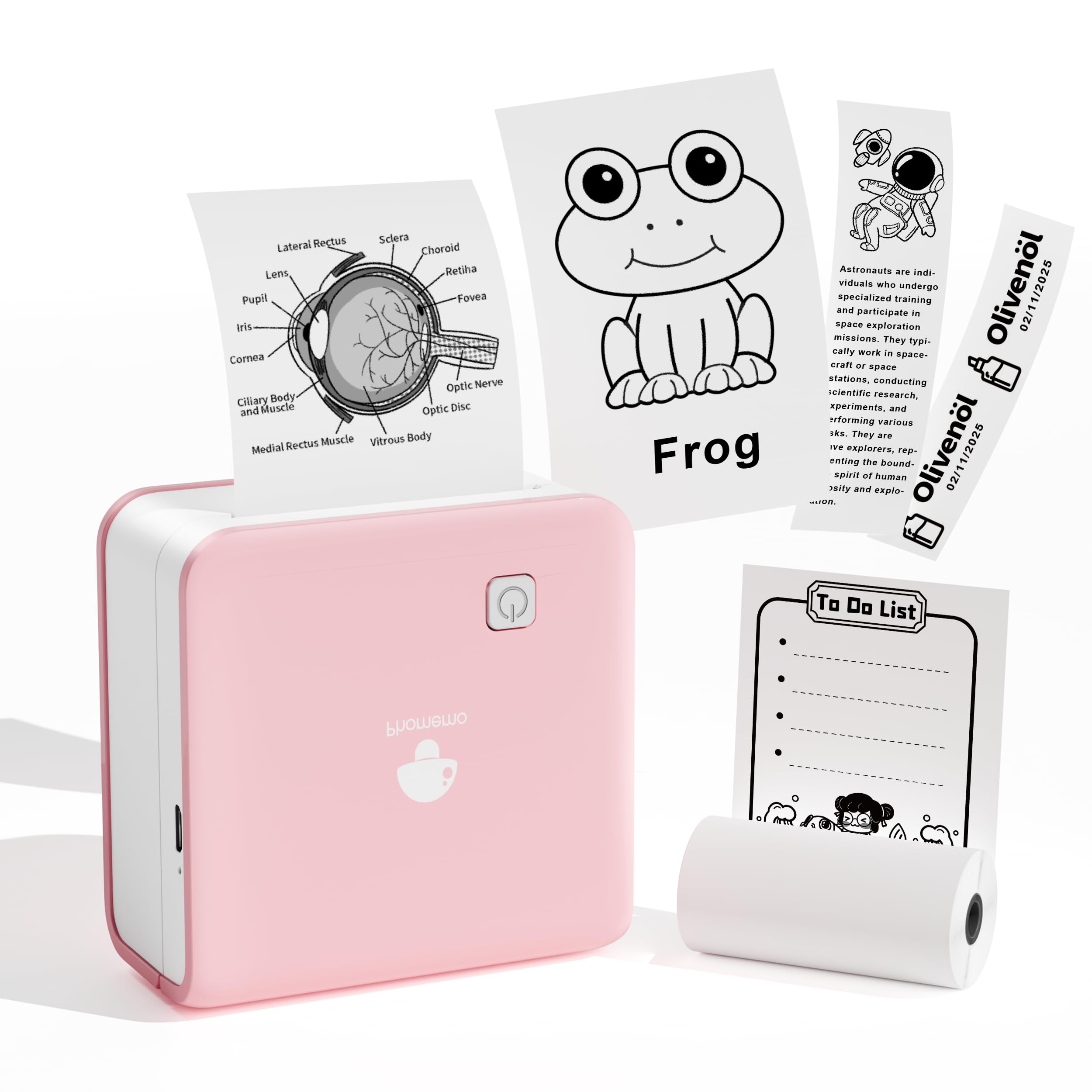 Phomemo M02 PRO 300DPI Mini Printer Thermal Printer Smartphone Memo Printer Rootooth Photo Printer Thermal Printer Sticky Sticker Printing Students рожевий
Phomemo M02 PRO 300DPI Mini Printer Thermal Printer Smartphone Memo Printer Rootooth Photo Printer Thermal Printer Sticky Sticker Printing Students рожевий