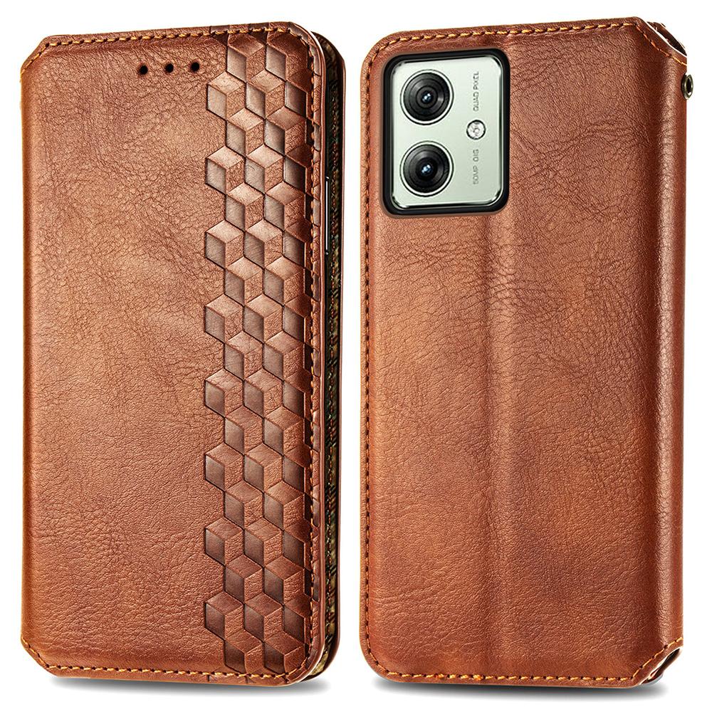For Motorola Moto G54 5G PU Leather Case Rhombus Imprint Wallet Stand Phone Cover Brown
For Motorola Moto G54 5G PU Leather Case Rhombus Imprint Wallet Stand Phone Cover Brown