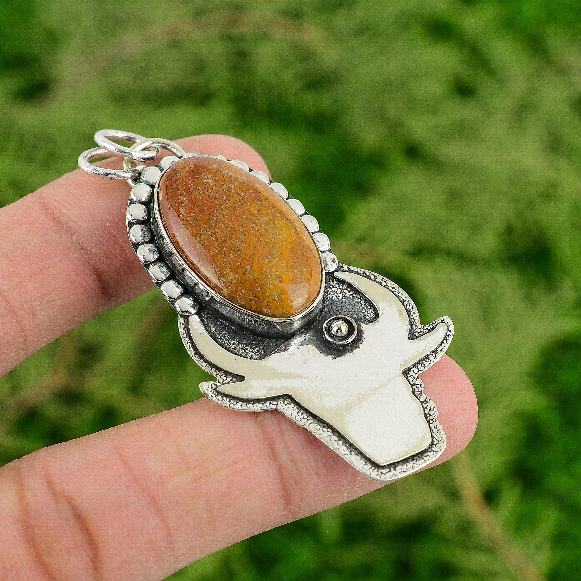 Daughters Day Deal Oval Pertified Wood Gemstone Wife Pendant 925 Sterling Silver
Daughters Day Deal Oval Pertified Wood Gemstone Wife Pendant 925 Sterling Silver