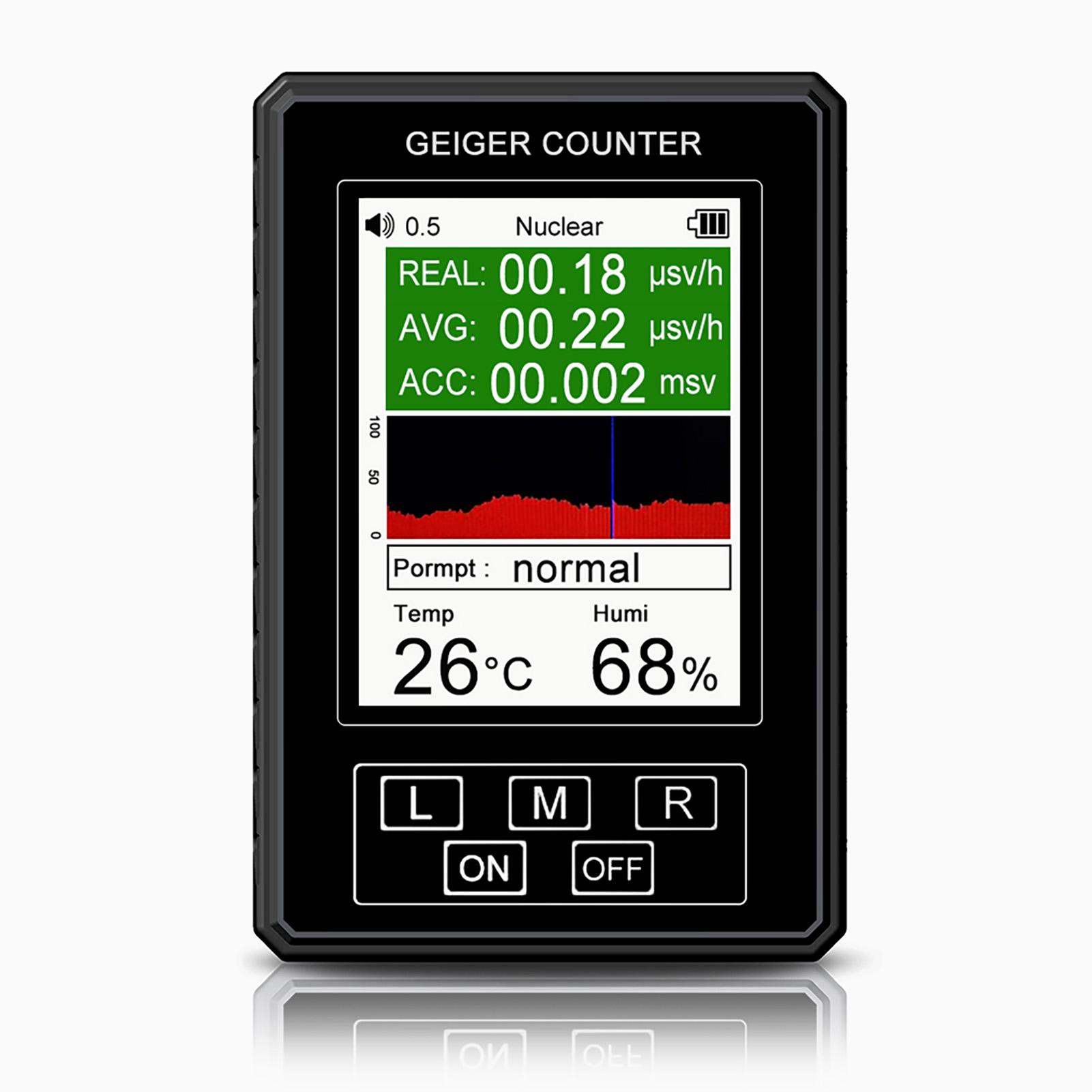 Nuclear Radiation Detector Quick Response Professional Dosimeter Counter with Temperature Humidity Detection
Nuclear Radiation Detector Quick Response Professional Dosimeter Counter with Temperature Humidity Detection