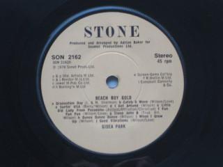 7inch Record GIDEA PARK Beach Boy Gold SON2162 Stone 1981 UK Pop Used
7inch Record GIDEA PARK Beach Boy Gold SON2162 Stone 1981 UK Pop Used