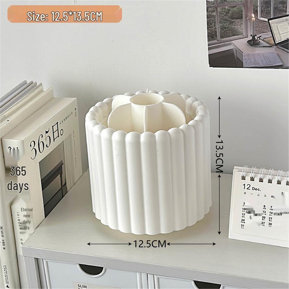 Вращающийся органайзер для косметики: Пылезащитный держатель для кистей для макияжа, настольный стакан для ручек, хранение помад и теней для век.
Вращающийся органайзер для косметики: Пылезащитный держатель для кистей для макияжа, настольный стакан для ручек, хранение помад и теней для век.